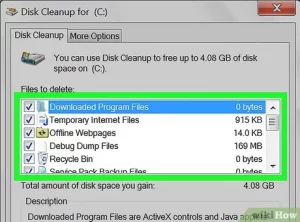 Clean Up Disk Space