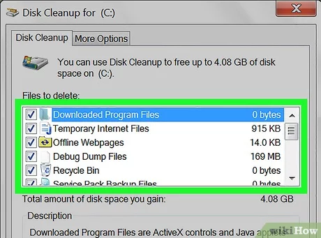 Clean Up Disk Space