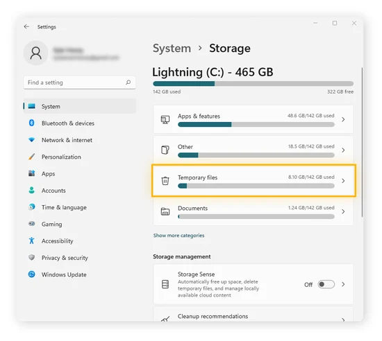 Clean Up Temporary Files and System Junk