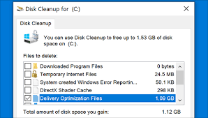 Clear Cache Using Disk Cleanup