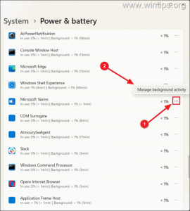 Manage Background Apps