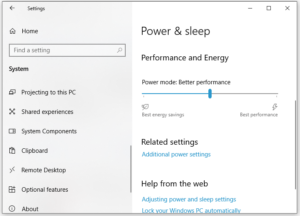 Optimize Power Settings