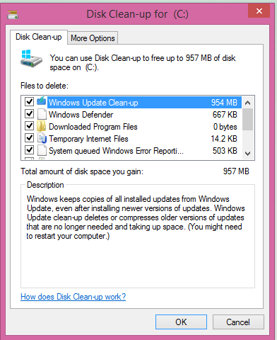 Perform Disk Cleanup