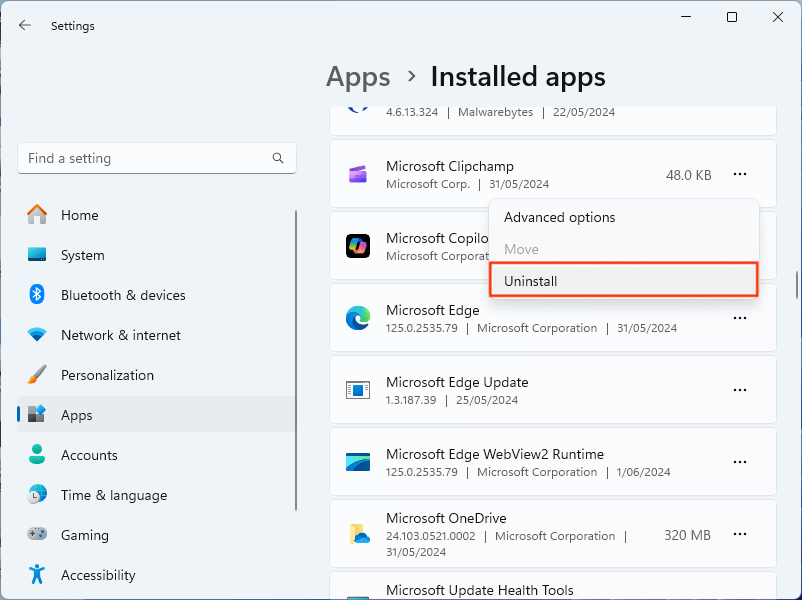 Uninstall Unwanted Apps and Bloatware